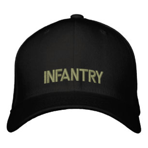 Gorra con bordado de infantería