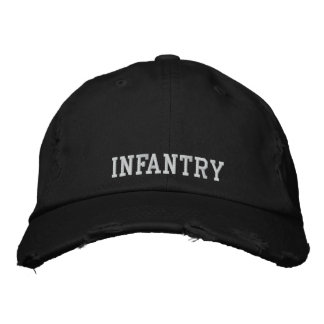 Gorra con bordado de infantería