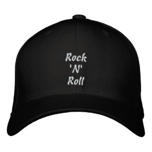 Gorra con bordado de rock 'N' Roll