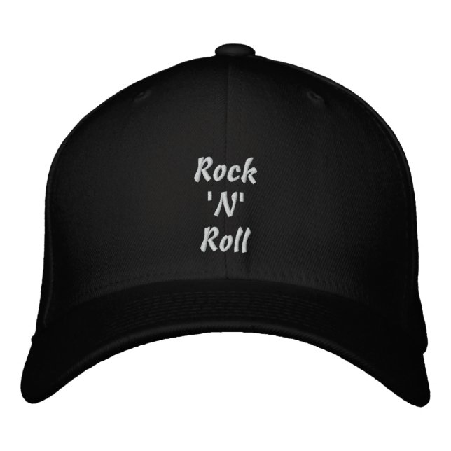 Gorra con bordado de rock 'N' Roll (Anverso)
