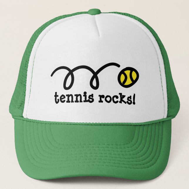 Gorra con diseño de bola de tenis rebotante (Anverso)