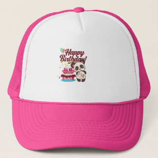 Gorra con Feliz cumpleaños y Pastel