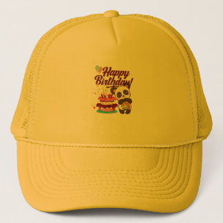 Gorra con Feliz Cumpleaños y Pastel