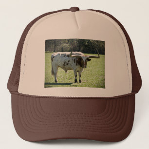 Gorra con imagen larga de la vaca del cuerno
