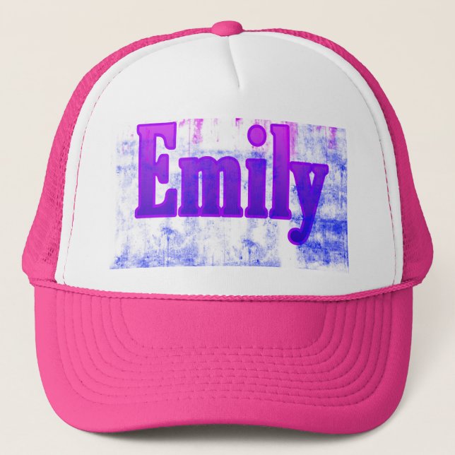 gorra con su nombre emily (Anverso)