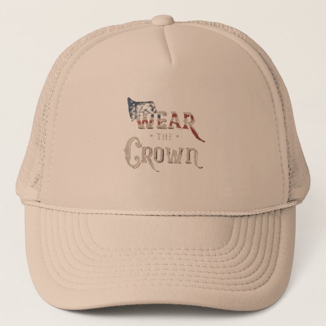gorra con texto que lleva la corona (Anverso)