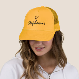 Gorra conocido del camionero del corazón del chica