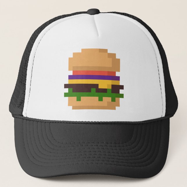 gorra de 8 bits de la hamburguesa (Anverso)