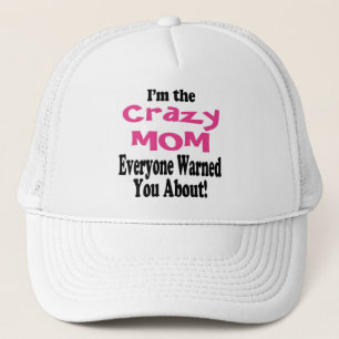 Gorra de advertencia de mamá loca