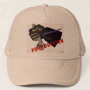 Gorra de afiches de época de la Segunda Guerra Mun