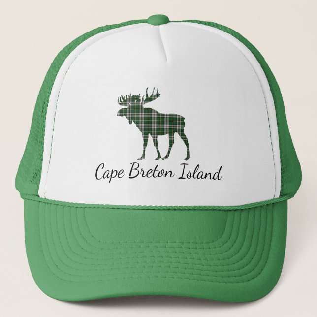 Gorra de alce tartán de la isla Cute Cape Breton (Anverso)
