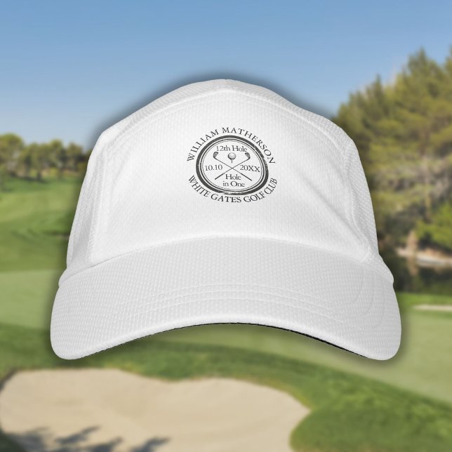 Gorra De Alto Rendimiento Clásico Golf Personalizado Hole in One (Hole in One Classic Personalized Golf Hat)
