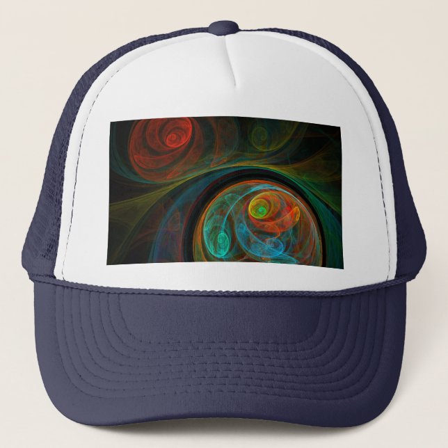 Gorra de arte del resumen azul de renacimiento (Anverso)