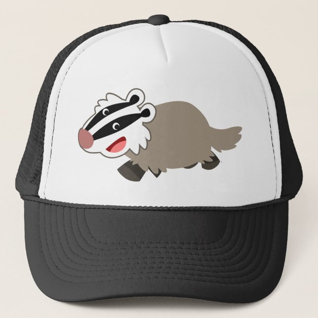 Gorra de Badger Personalizado Cute (Anverso)