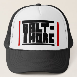 Gorra de Baltimore negro/blanco/rojo