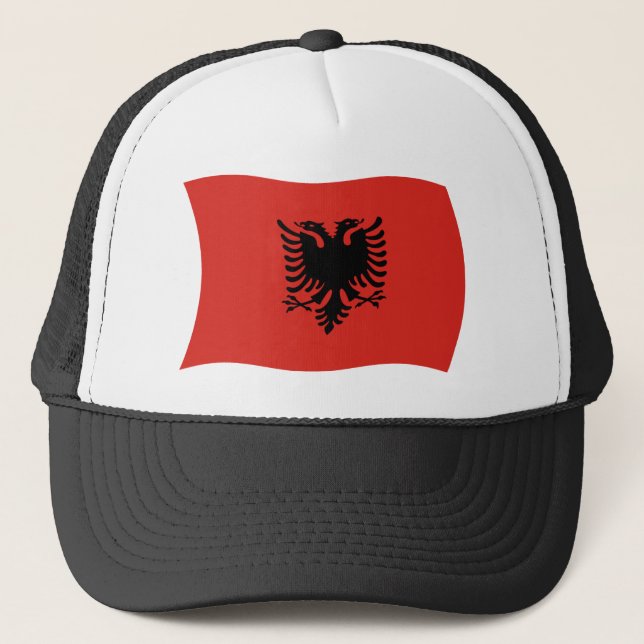 Gorra de Bandera de Albania (Anverso)
