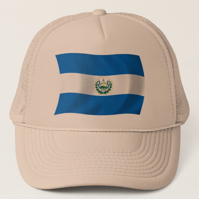 Gorra de bandera de El Salvador (Anverso)