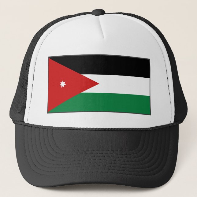 Gorra de bandera de Jordania (Anverso)