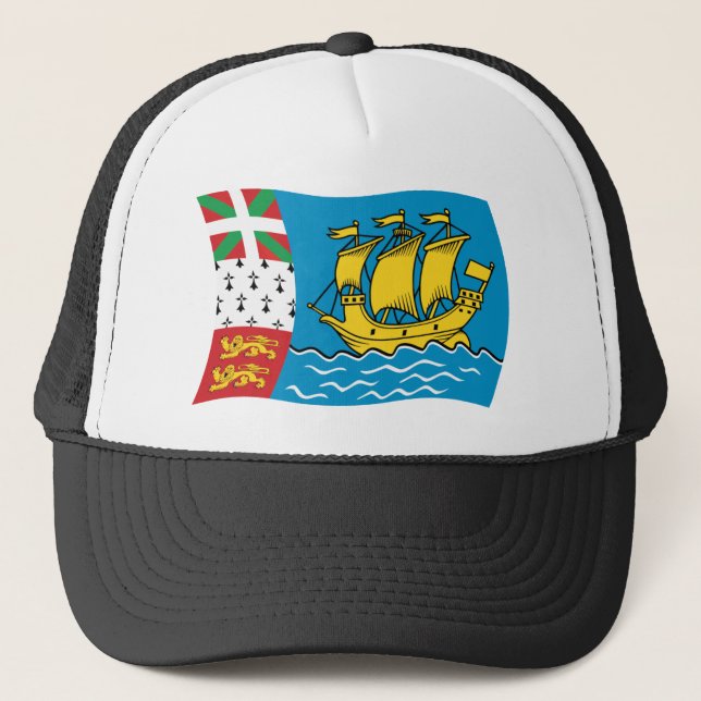Gorra De Bandera De San Pedro Y Miquelón (Anverso)