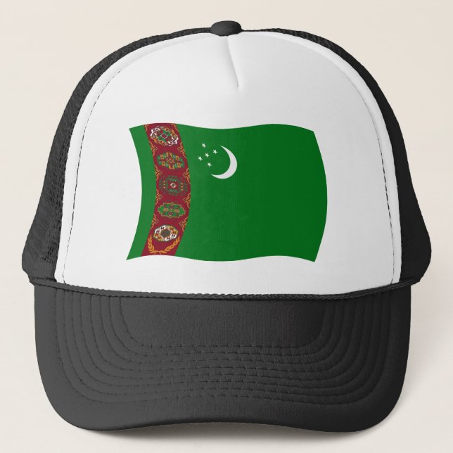 Gorra de bandera de Turkmenistán (Anverso)