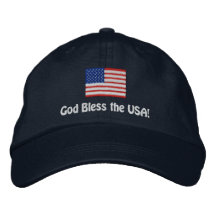 Gorra de bandera estadounidense personalizado