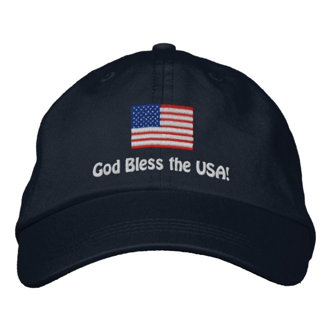 Gorra de bandera estadounidense personalizado (Anverso)