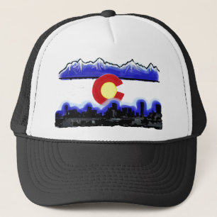 Gorra de bandera moderna de Denver Colorado