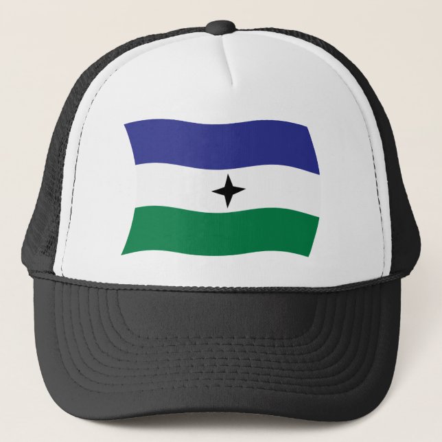 Gorra de bandera nacionalista Bubi (Anverso)