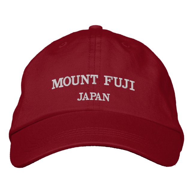 Gorra de béisbol ajustable del monte Fuji (Anverso)