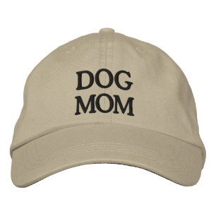 Gorra de béisbol beige azul Perro Mamá