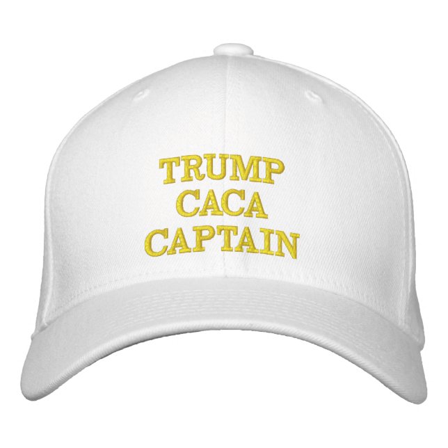 Gorra de béisbol blanco capitana de Trump (Anverso)