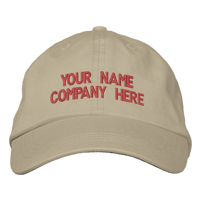 Gorra de béisbol bordada Agrega tu texto personali (Anverso)
