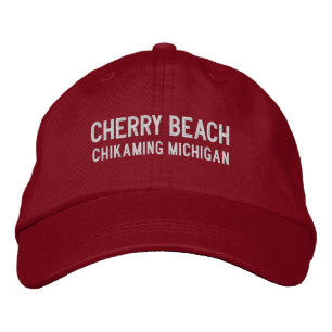 Gorra de béisbol bordada Cherry Beach Michigan