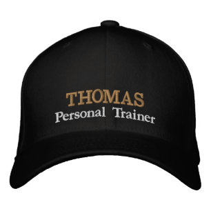 Gorra de béisbol bordada con el nombre de "ENTRENA