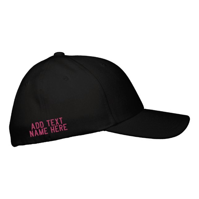 Gorra de béisbol bordada con nombre de texto perso (Derecha)