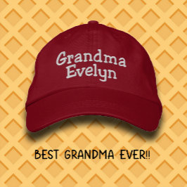 Gorra de béisbol bordada con nombre personalizado 