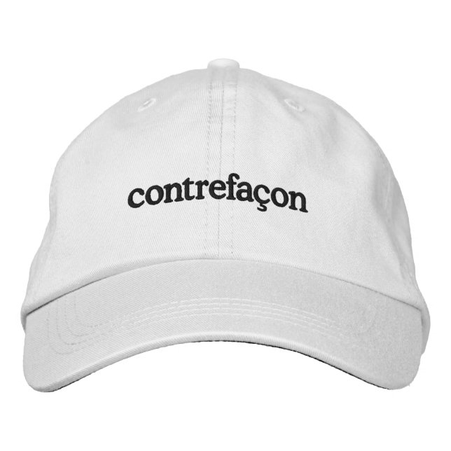 Gorra de béisbol bordada Contrefaçon (Anverso)