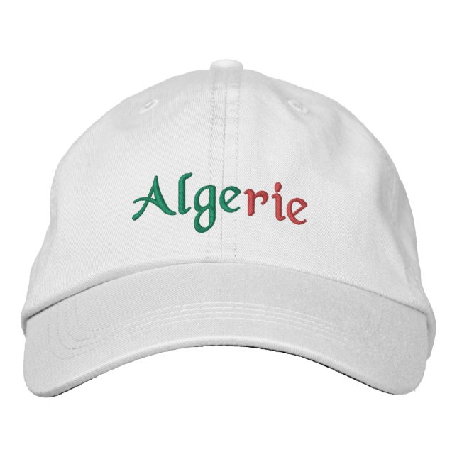 Gorra de béisbol bordada de Argelia (Anverso)
