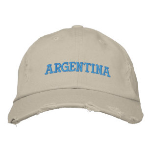 Gorra de béisbol bordada de Argentina