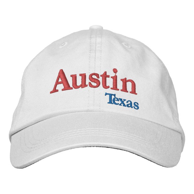 Gorra de béisbol bordada de Austin Texas (Anverso)