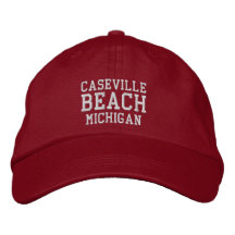 Gorra de béisbol bordada de Caseville Beach Michig