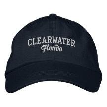 Gorra de béisbol bordada de Clearwater Florida