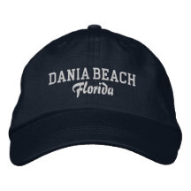 Gorra de béisbol bordada de Dania Beach Florida