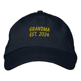 Gorra de béisbol bordada de la abuela amarilla Est