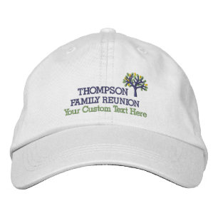 Gorra de béisbol bordada de la reunión de famili