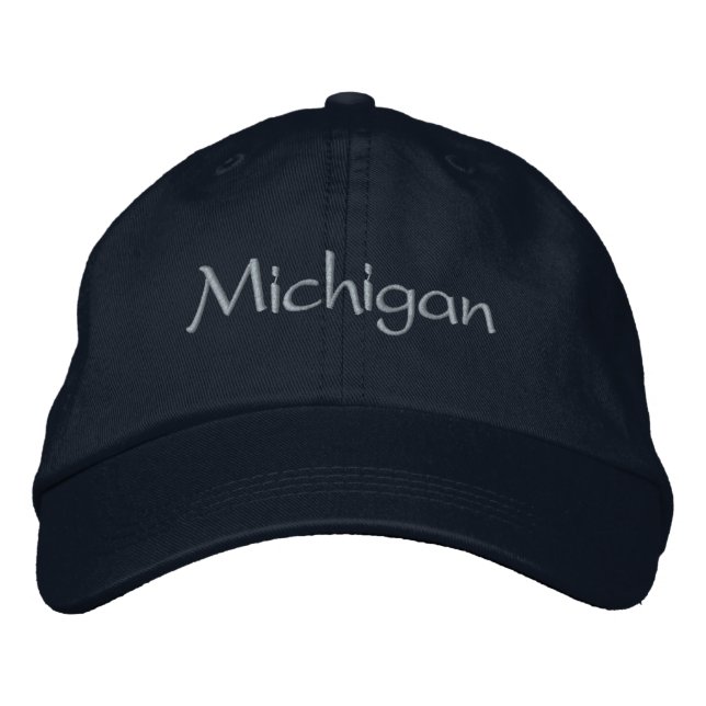 Gorra de béisbol bordada de Michigan (Anverso)