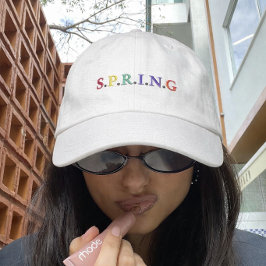Gorra de béisbol bordada de PRIMAVERA Colorida