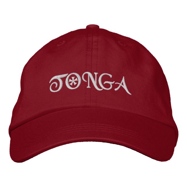 Gorra de béisbol bordada de Tonga (Anverso)