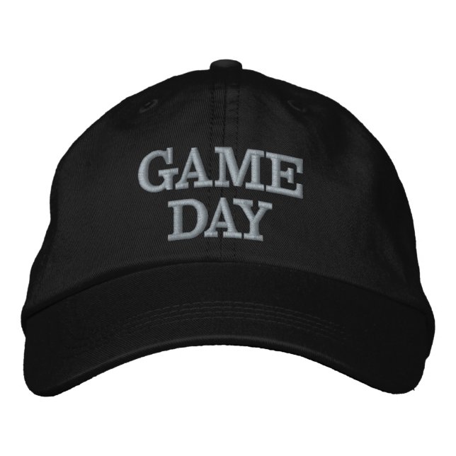 Gorra de béisbol bordada día de partido (Anverso)
