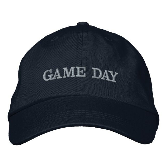 Gorra de béisbol bordada día de partido (Anverso)
